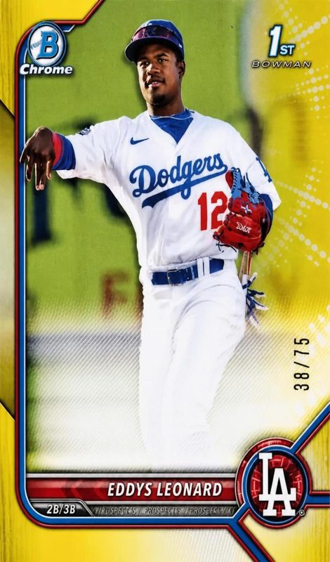 Eddys Leonard, 2022 Bowman Chrome Prospects Baseball
