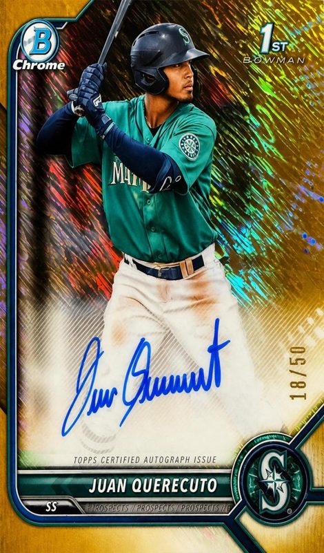 Juan Querecuto, 2022 Bowman Chrome Prospects Baseball