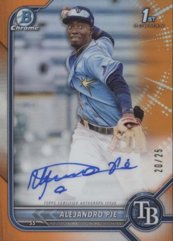 Alejandro Pie, 2022 Bowman Chrome Prospects Baseball