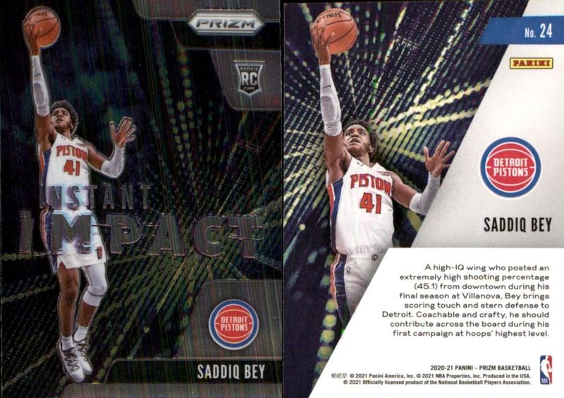 Saddiq Bey, 2020 Panini Prizm Basketball