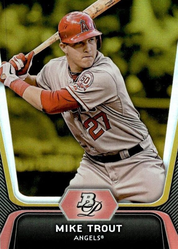 Mike Trout, 2012 Bowman Platinum Baseball