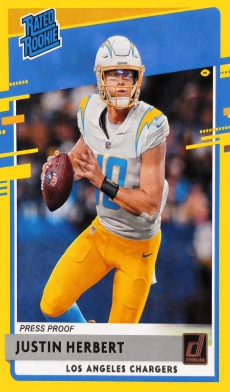 Justin Herbert, 2020 Panini Donruss Football