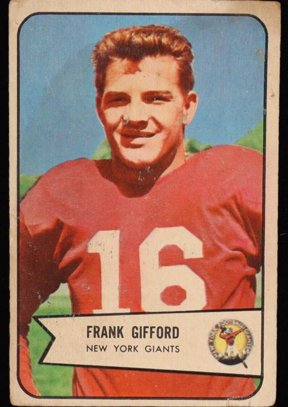 Frank Gifford, 1954 Bowman Football
