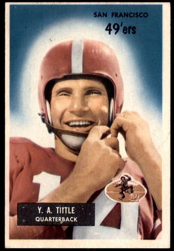 Y.A. Tittle, 1955 Bowman Football