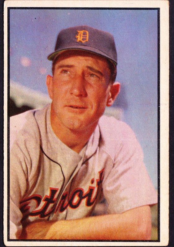 Fred Hutchinson, 1953 Bowman Color Baseball