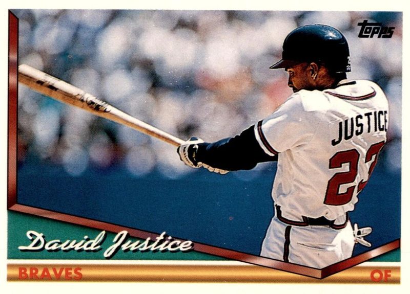 David Justice, 1994 Topps Baseball
