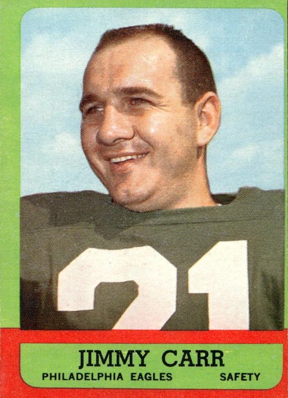 Jimmy Carr, 1963 Topps Football