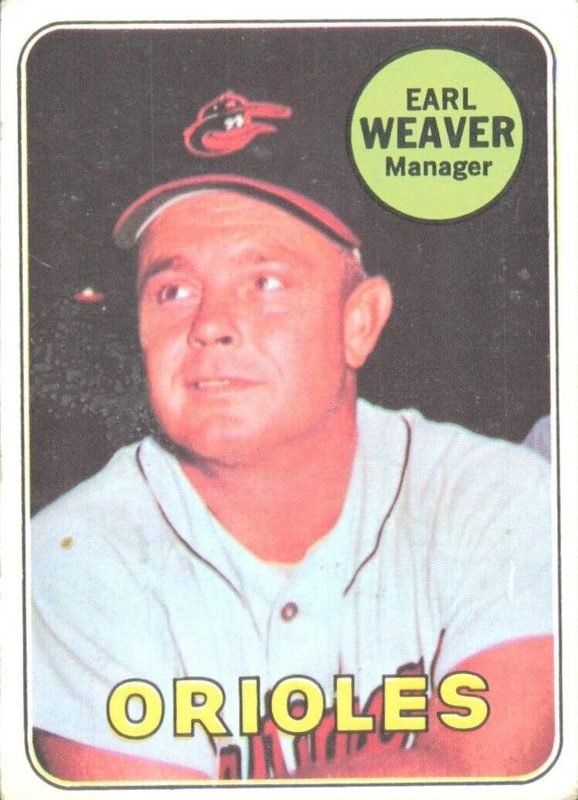 Earl Weaver, 1969 Topps Baseball