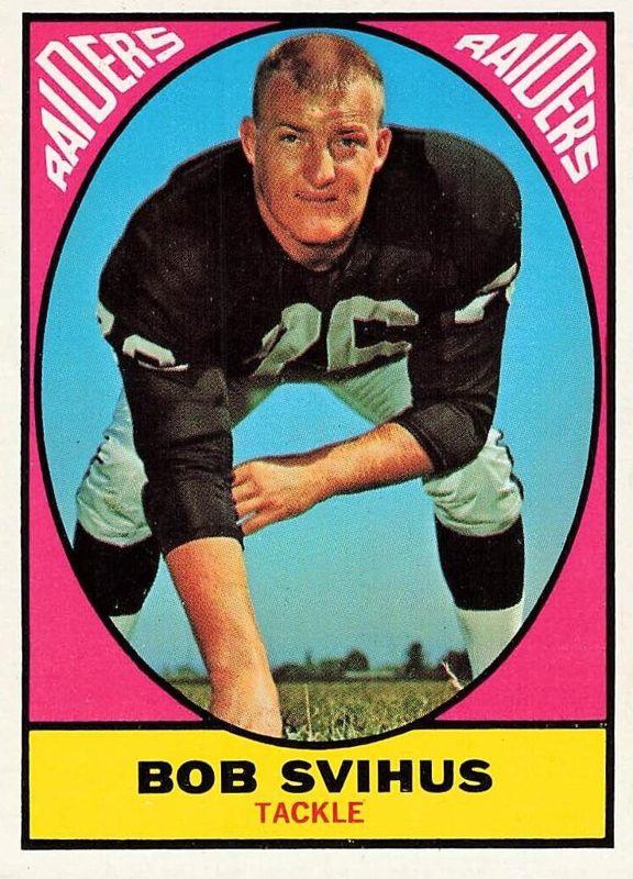 Bob Svihus, 1967 Topps Football