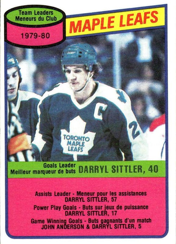Darryl Sittler, 1980 O-Pee-Chee Hockey