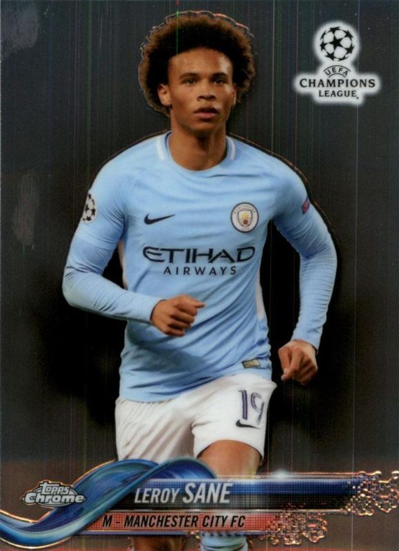 Leroy Sane, 2017 Topps Chrome UEFA Champions League Soccer