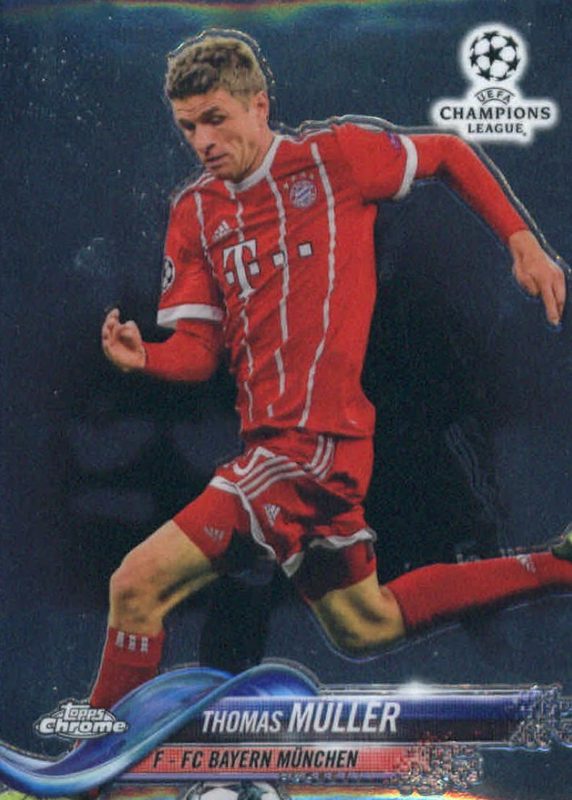 Thomas Muller, 2017 Topps Chrome UEFA Champions League Soccer