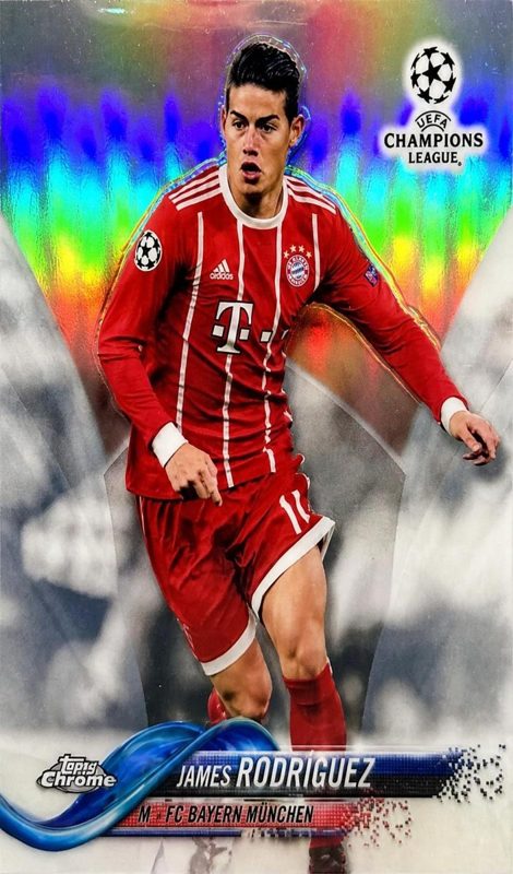 James Rodriguez, 2017 Topps Chrome UEFA Champions League Soccer