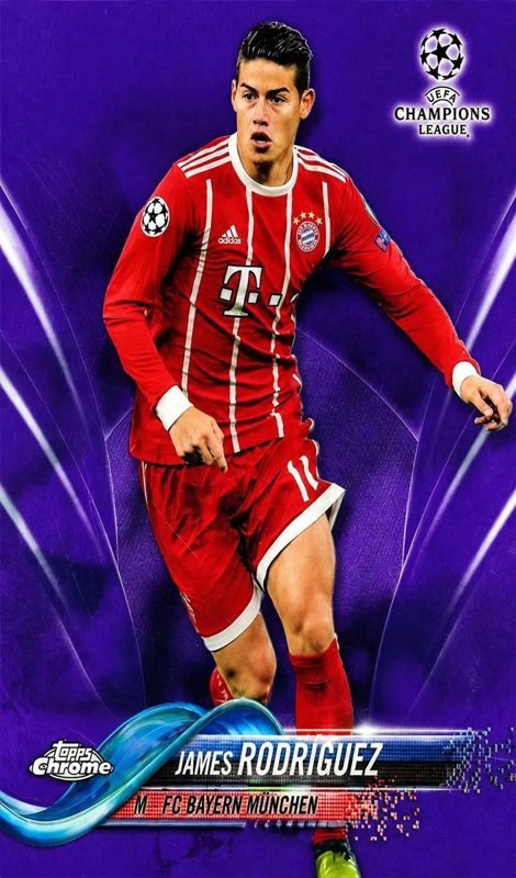 James Rodriguez, 2017 Topps Chrome UEFA Champions League Soccer
