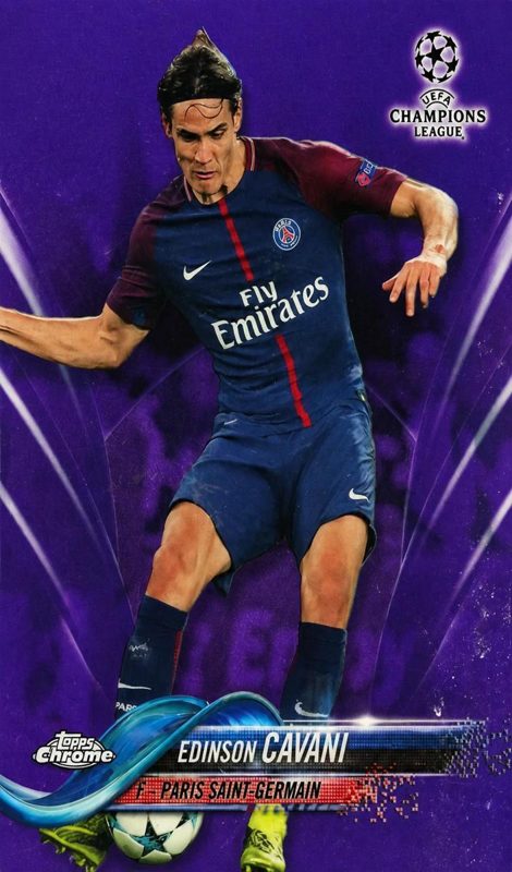 Edinson Cavani, 2017 Topps Chrome UEFA Champions League Soccer