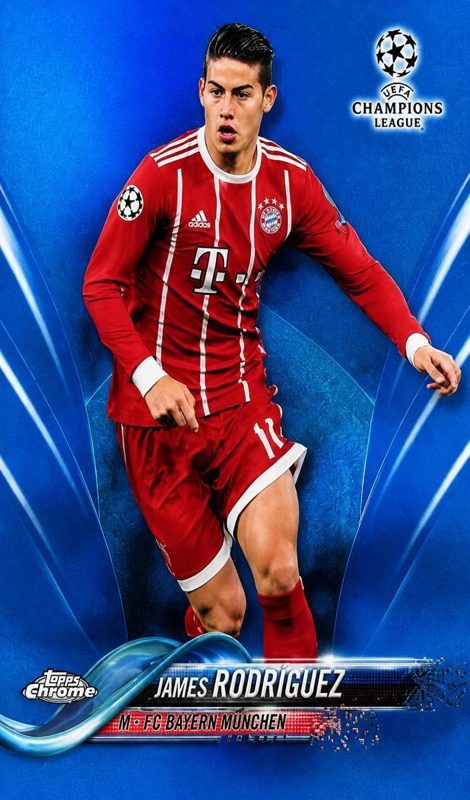 James Rodriguez, 2017 Topps Chrome UEFA Champions League Soccer