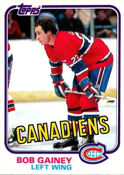 Bob Gainey, 1981 Topps Hockey