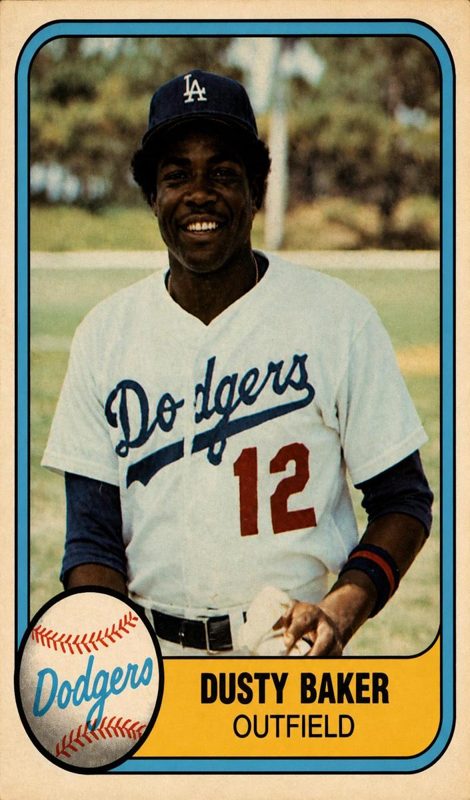Dusty Baker, 1981 Fleer Star Stickers Baseball