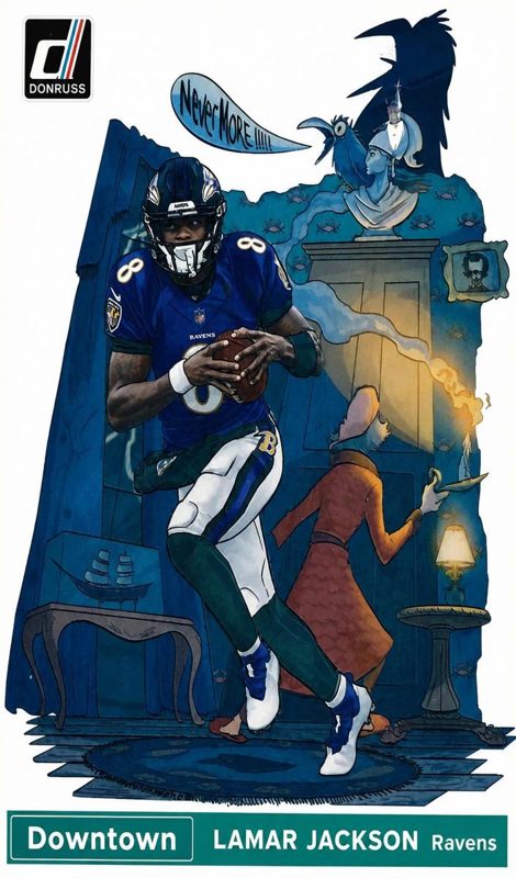 Lamar Jackson, 2021 Panini Donruss Football