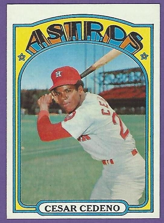 Cesar Cedeno, 1972 Topps Baseball
