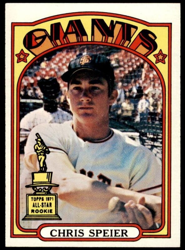 Chris Speier, 1972 Topps Baseball