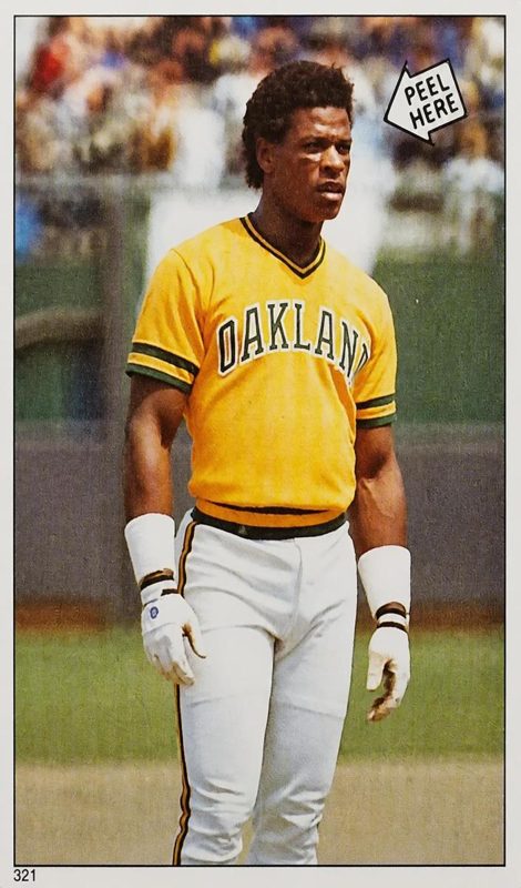 Rickey Henderson, 1985 Topps Stickers Baseball