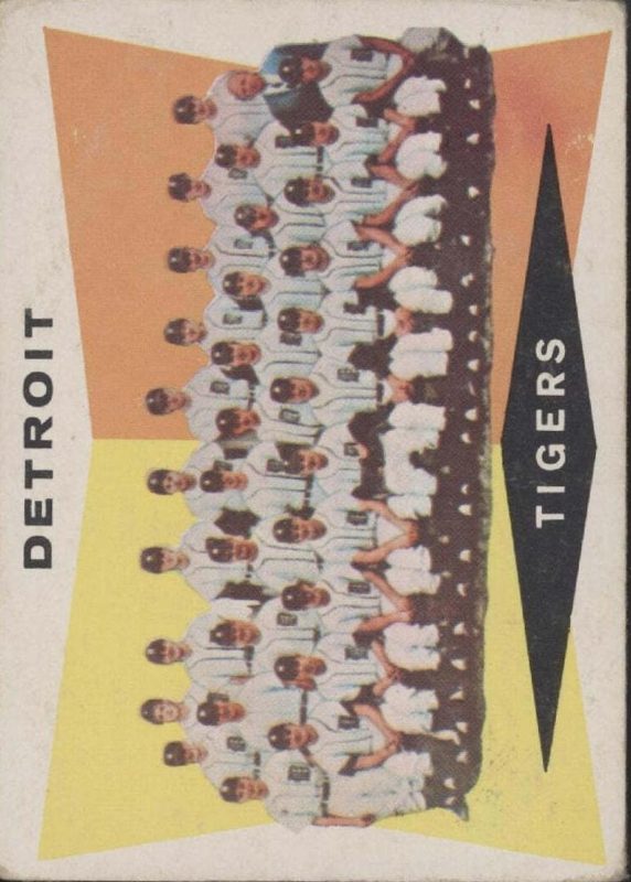 Detroit Tigers Team, 1960 Topps Baseball