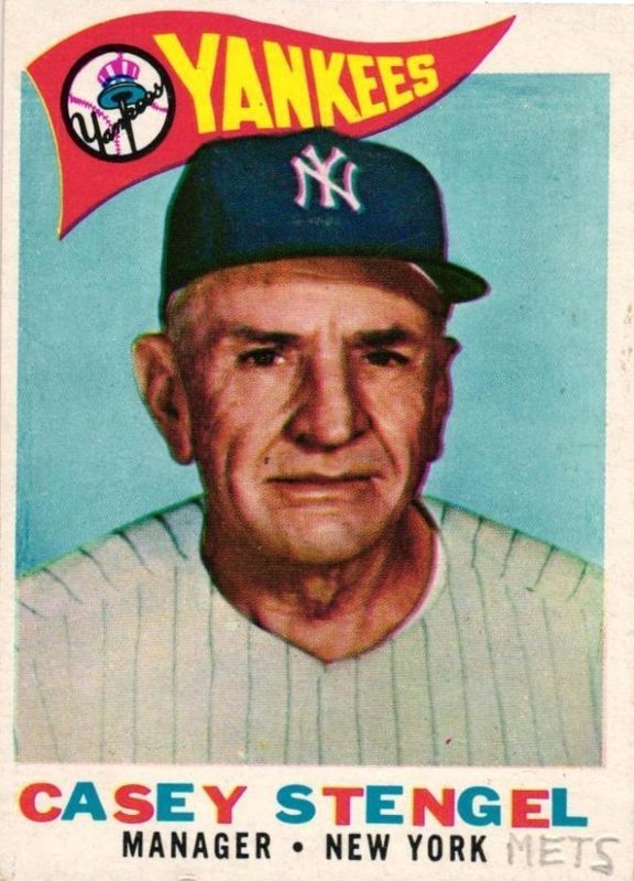 Casey Stengel, 1960 Topps Baseball