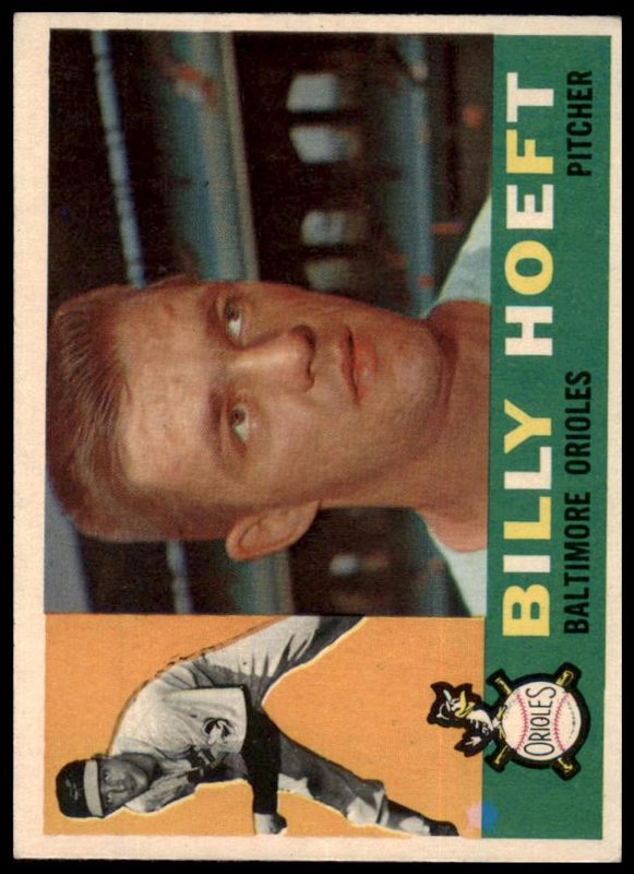Billy Hoeft, 1960 Topps Baseball