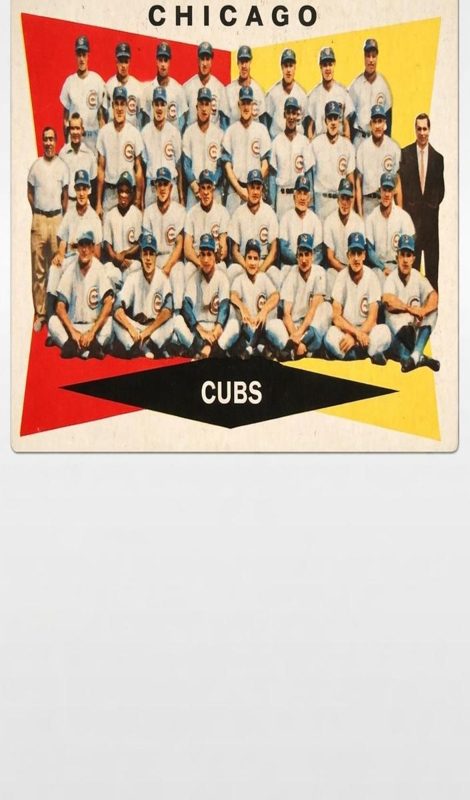 Chicago Cubs Team, 1960 Topps Baseball