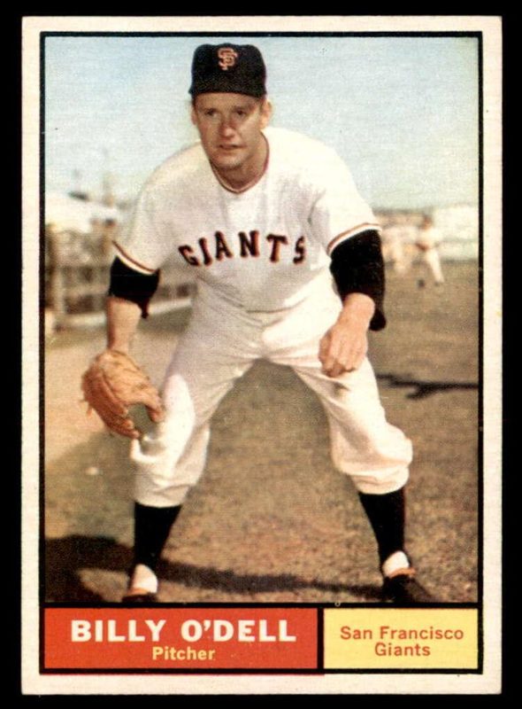 Billy O'Dell, 1961 Topps Baseball