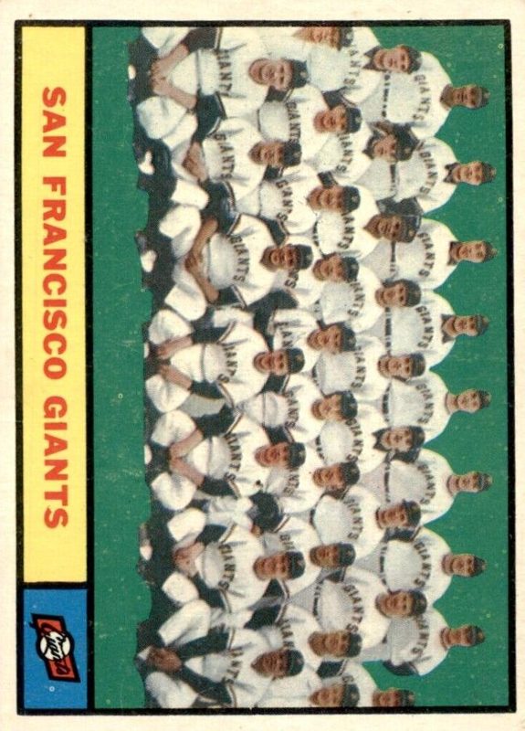 San Francisco Giants Team, 1961 Topps Baseball