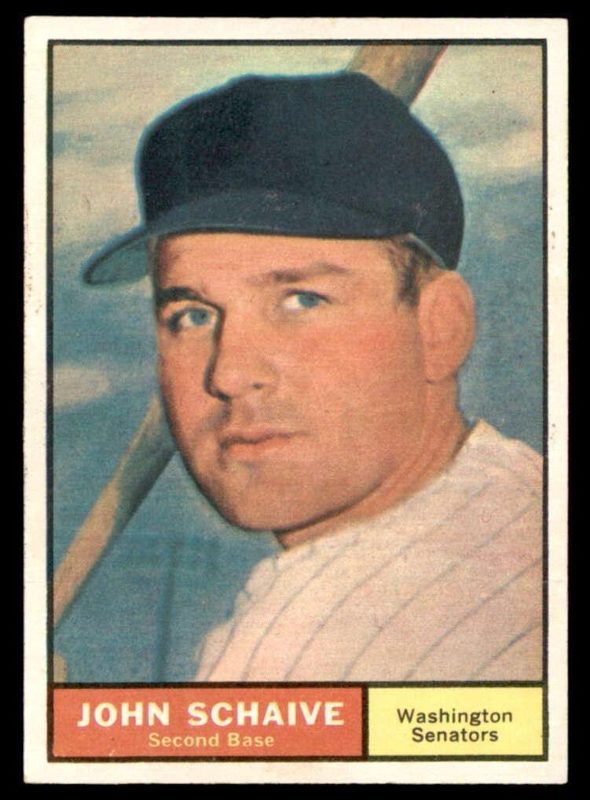 John Schaive, 1961 Topps Baseball