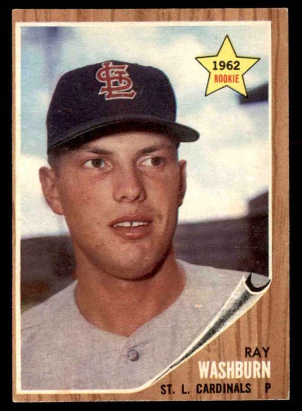 Ray Washburn, 1962 Topps Baseball