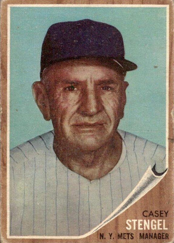 Casey Stengel, 1962 Topps Baseball