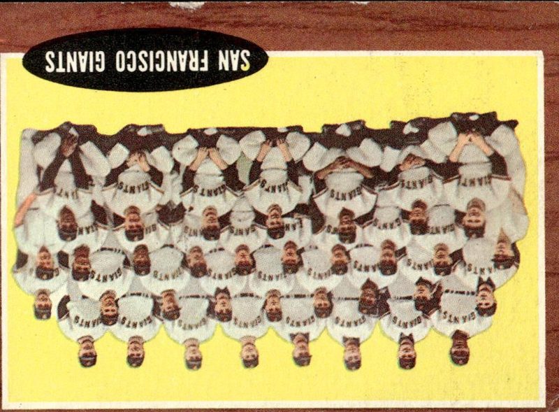 San Francisco Giants Team, 1962 Topps Baseball