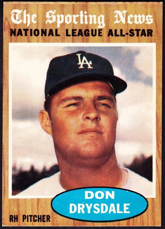 Don Drysdale, 1962 Topps Baseball