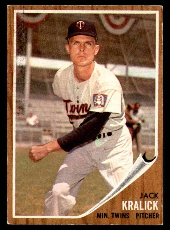 Jack Kralick, 1962 Topps Baseball