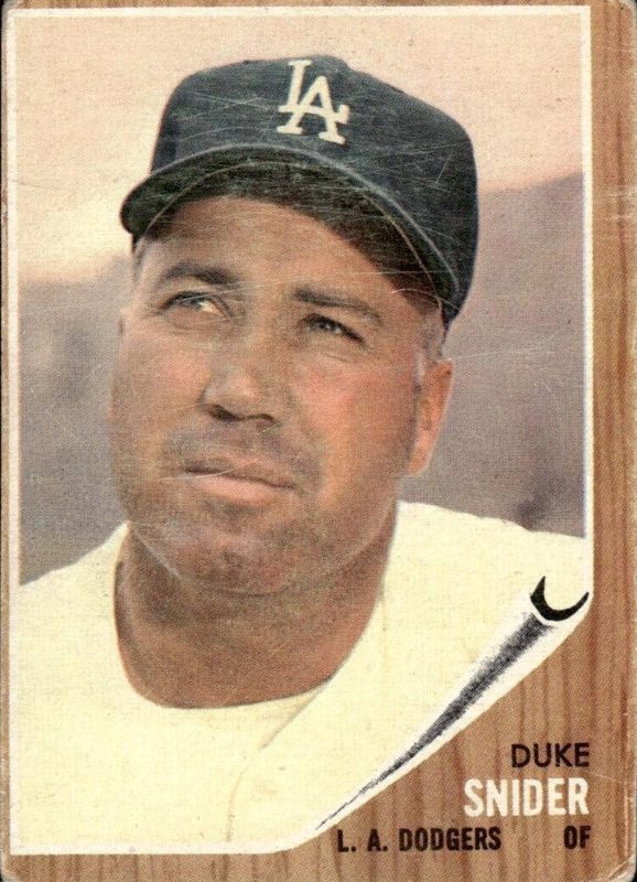 Duke Snider, 1962 Topps Baseball