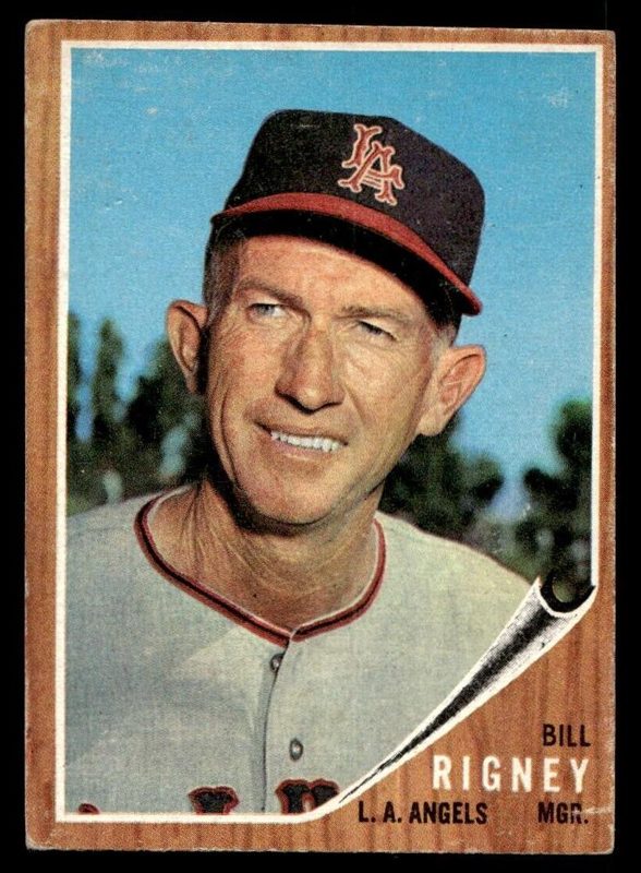 Bill Rigney, 1962 Topps Baseball