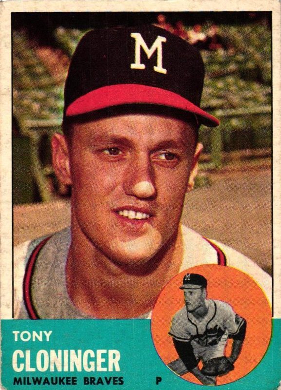 Tony Cloninger, 1963 Topps Baseball