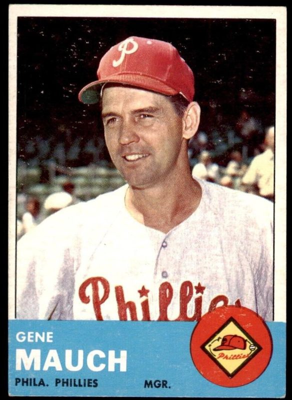 Gene Mauch, 1963 Topps Baseball