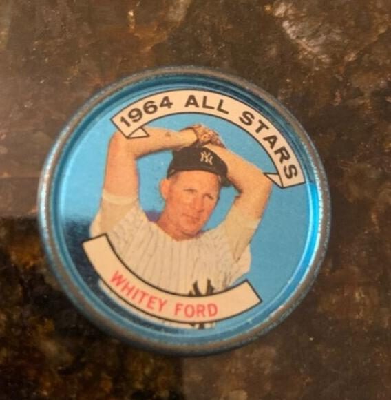 Whitey Ford, 1964 Topps Coins Baseball