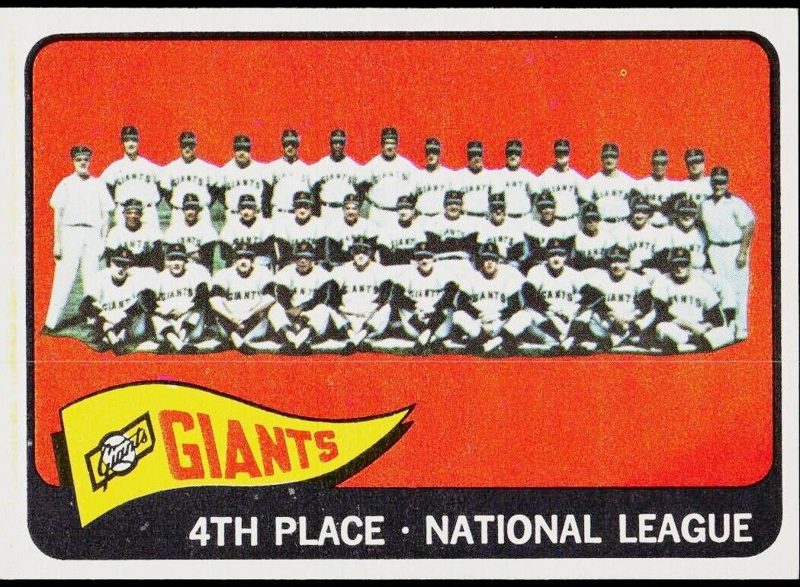 Giants Team, 1965 Topps Baseball