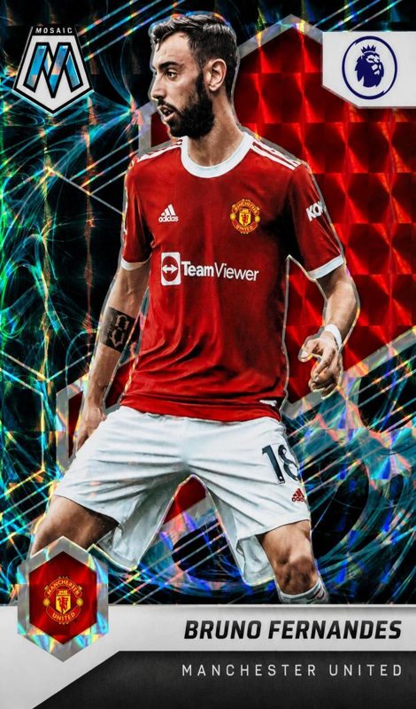 Bruno Fernandes, 2021 Panini Mosaic Premier League Soccer