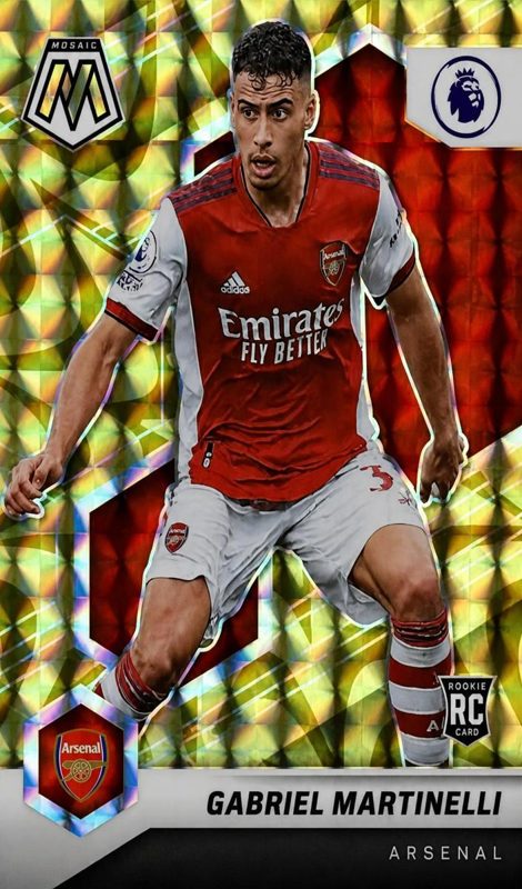 Gabriel Martinelli, 2021 Panini Mosaic Premier League Soccer