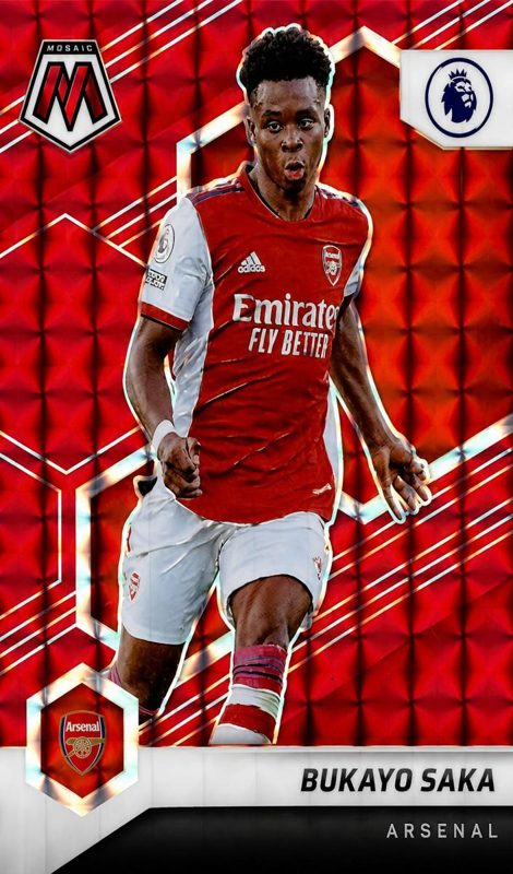 Bukayo Saka, 2021 Panini Mosaic Premier League Soccer