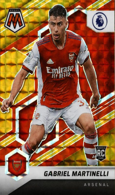 Gabriel Martinelli, 2021 Panini Mosaic Premier League Soccer