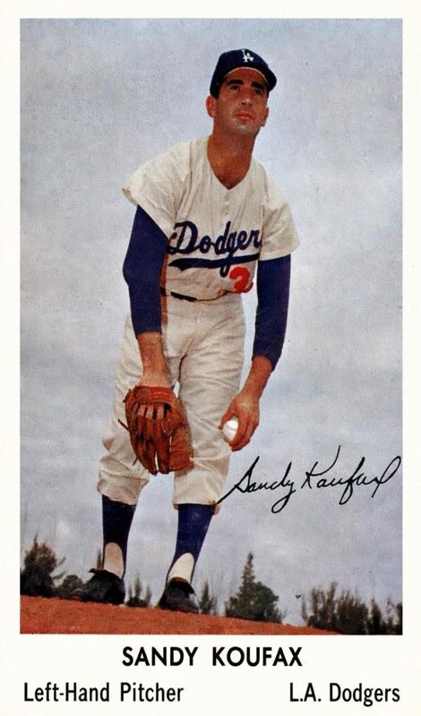 Sandy Koufax, 1960 Bell Brand Dodgers Baseball