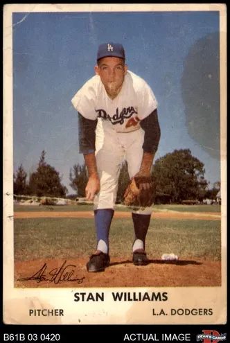 Stan Williams, 1961 Bell Brand Dodgers Baseball